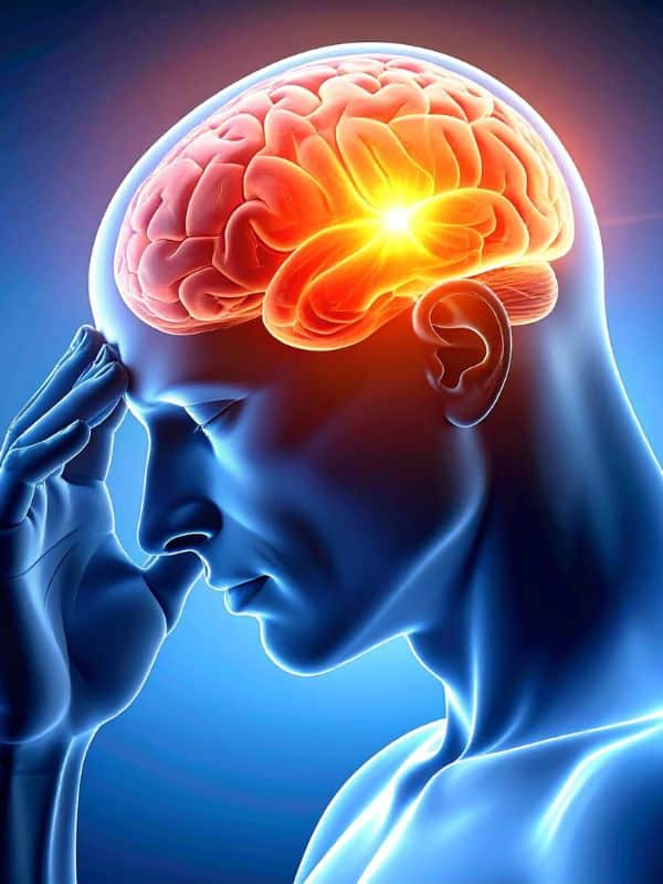 black print of Neurosurgery head image