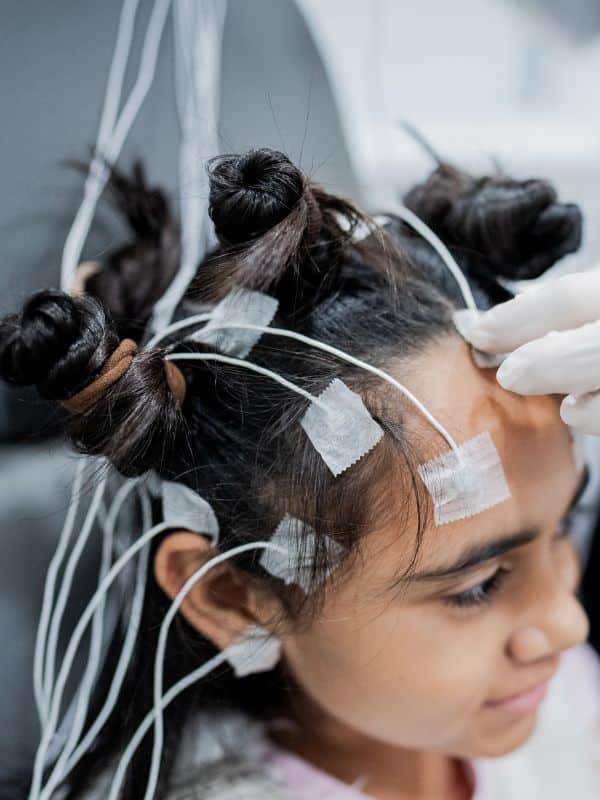 Neurological surgery setup in head