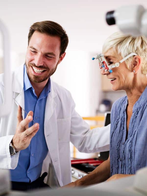 Doctor with Ophthalmology treatment