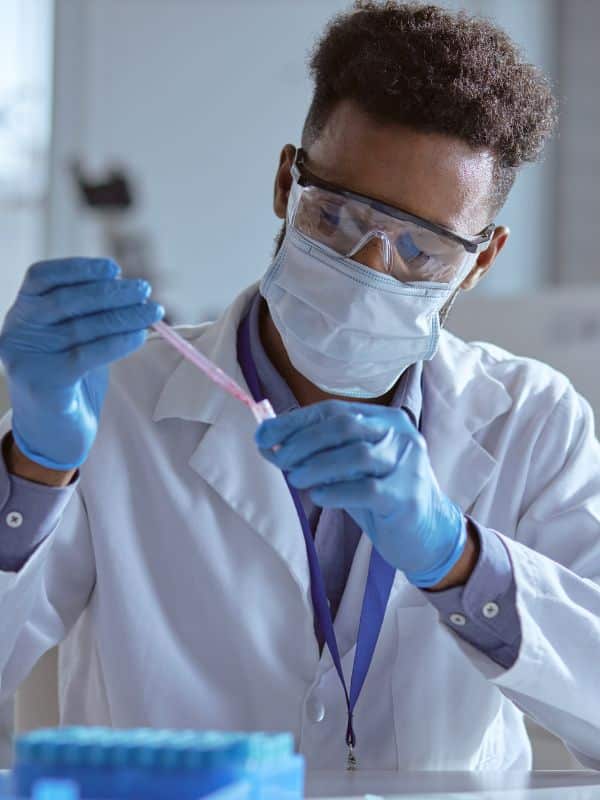 Doctor doing Pathology treatment