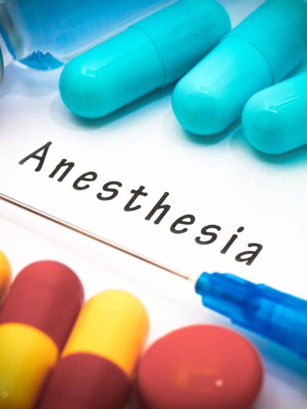 Anesthesia tablets