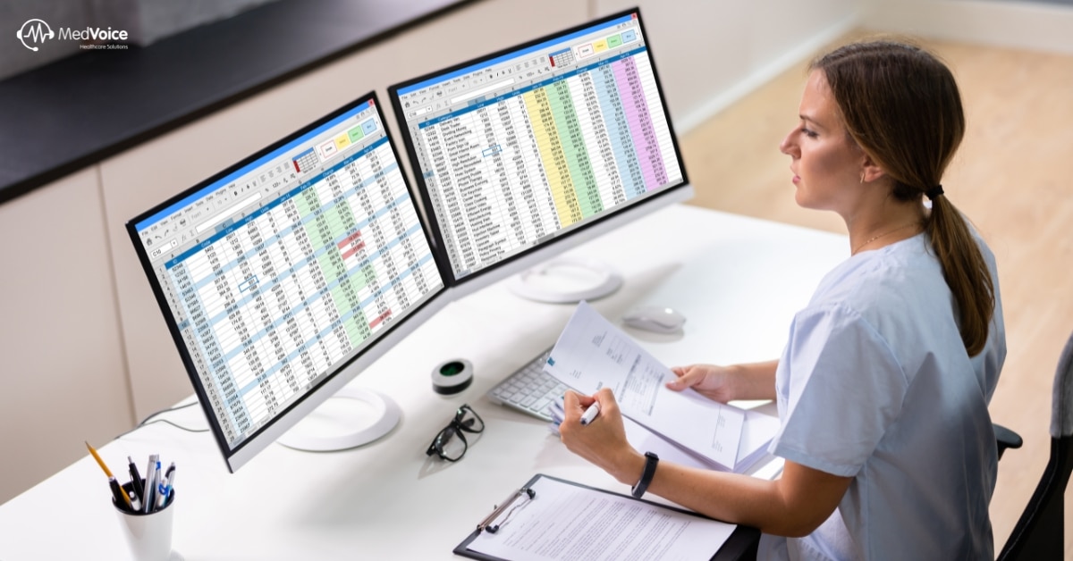 Medical billing specialists reviewing claims to reduce denials and improve revenue cycle performance.