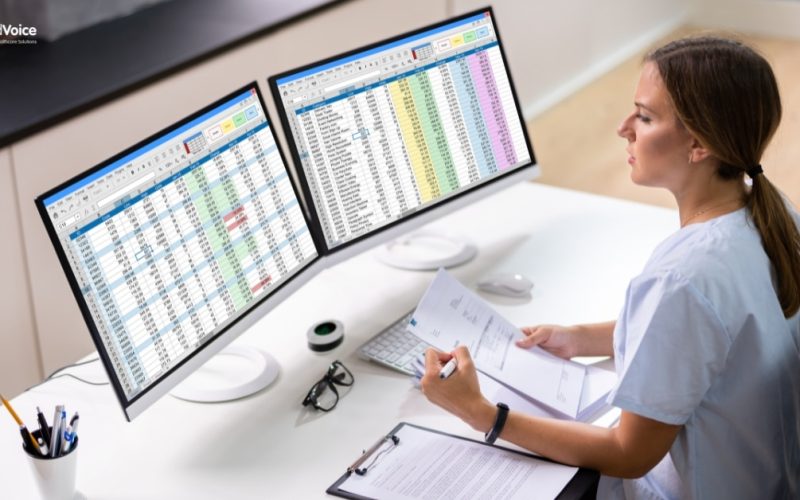 Medical billing specialists reviewing claims to reduce denials and improve revenue cycle performance.