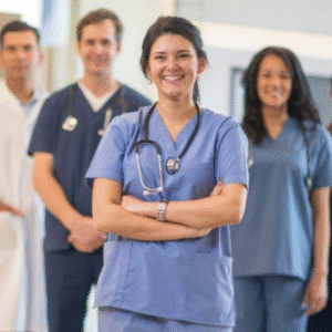 RCM professionals reviewing healthcare billing data