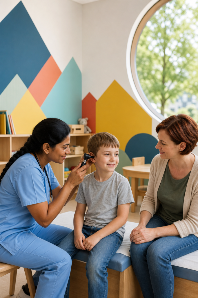Pediatric clinician consulting with a patient in Raleigh, NC