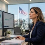 Practice administrator reviewing real-time RCM dashboard metrics