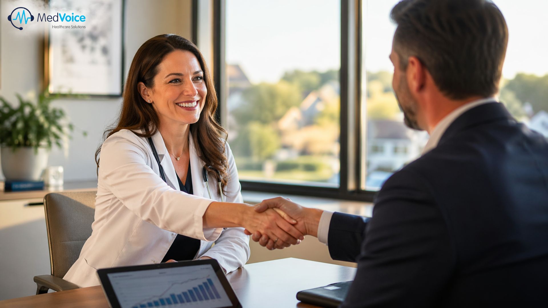 Provider and billing partner discussing improved cash flow visibility